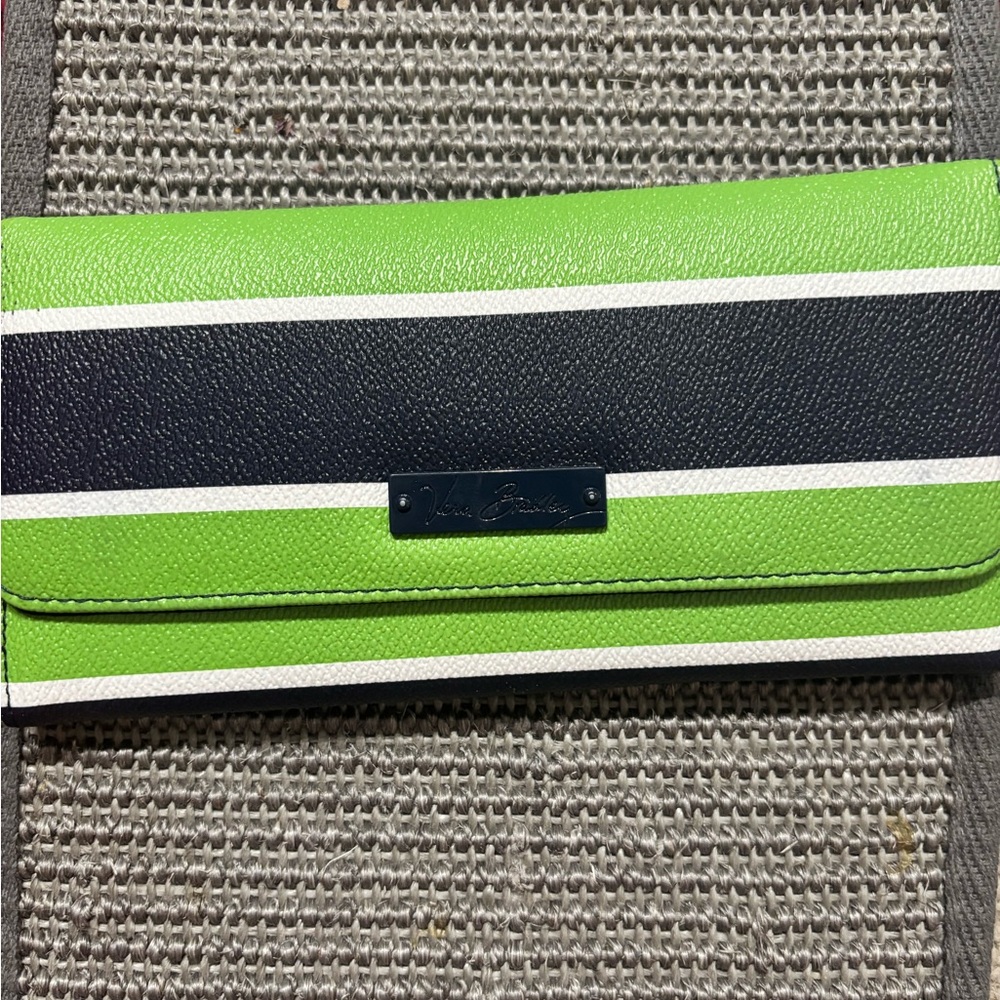 Vera Bradley Green and Black Wallet